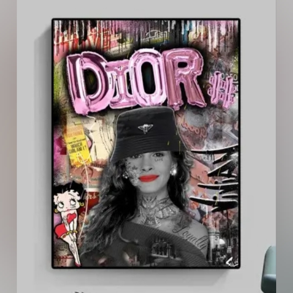 Dior 8 1/2"x11" Framed Wall Art